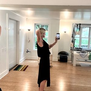 Ramy Brook Navy Blue Silk Dress